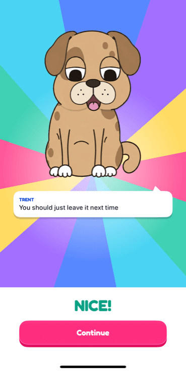 The pets always have notes